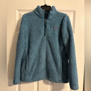 Patagonia Teal Sherpa Fleece Pullover